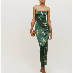 Reformation Frankie Silk Dress